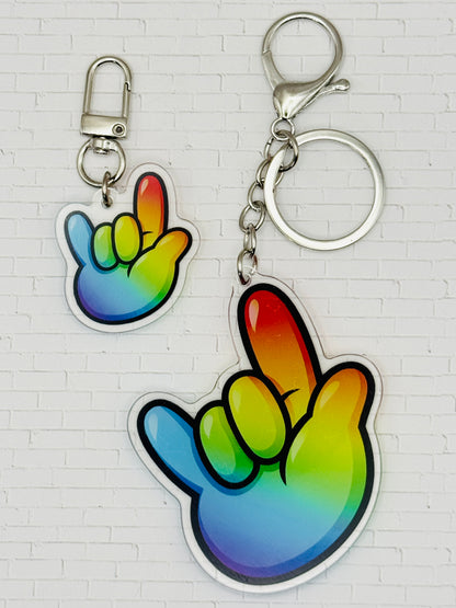 Ily Deaf Pride Keychain