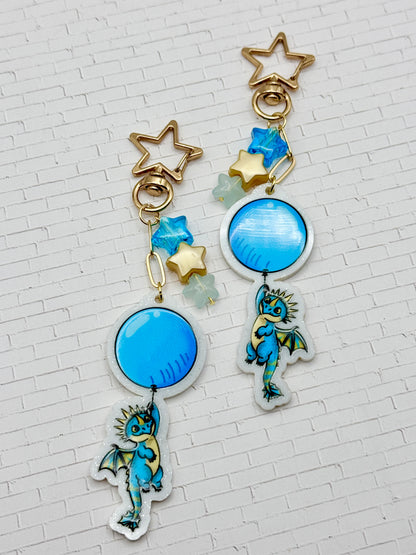 Stormy Dragon Balloon Keychain