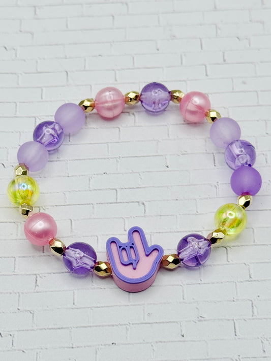 Purple Princess ILY Bracelet