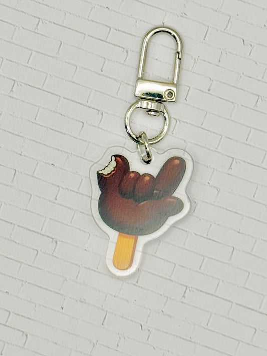 Chocolate Covered ILY Ice Cream Bag Charm
