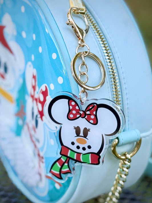 Large Winter Snowmouse Keychain