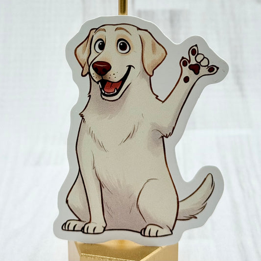 Labrador Fan ILY Sticker