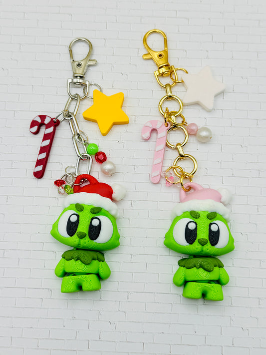 Grinchy Charm Keychain
