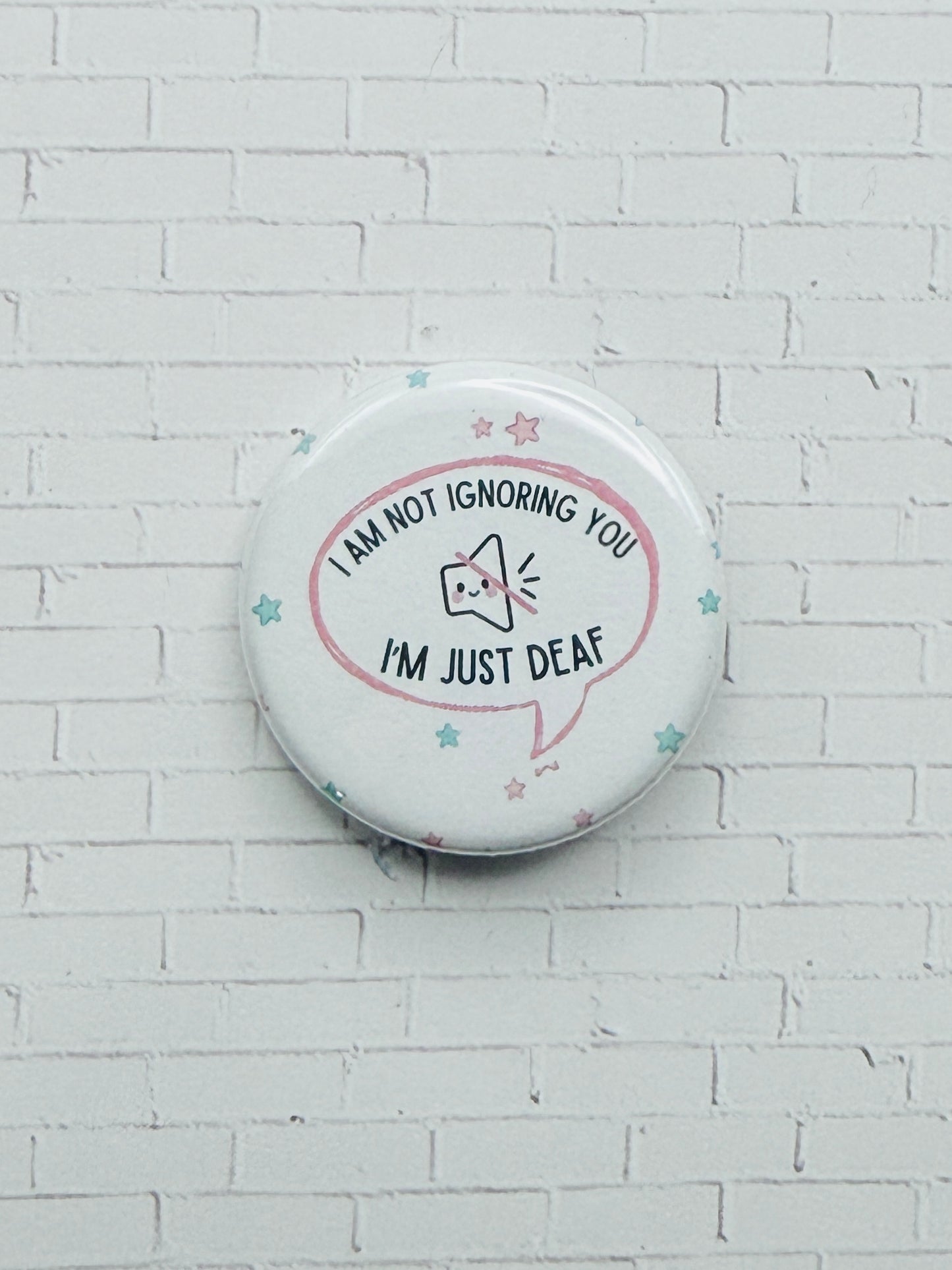 Deaf Awareness Speech Bubble Pins