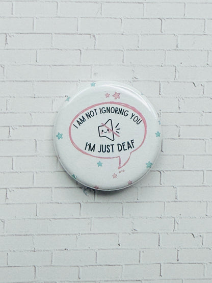 Deaf Awareness Speech Bubble Pins