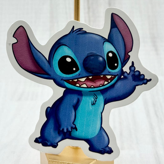 Blue Alien 626 ILY Sticker