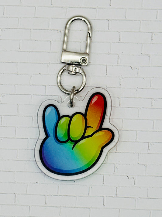 Ily Deaf Pride Bag Charm