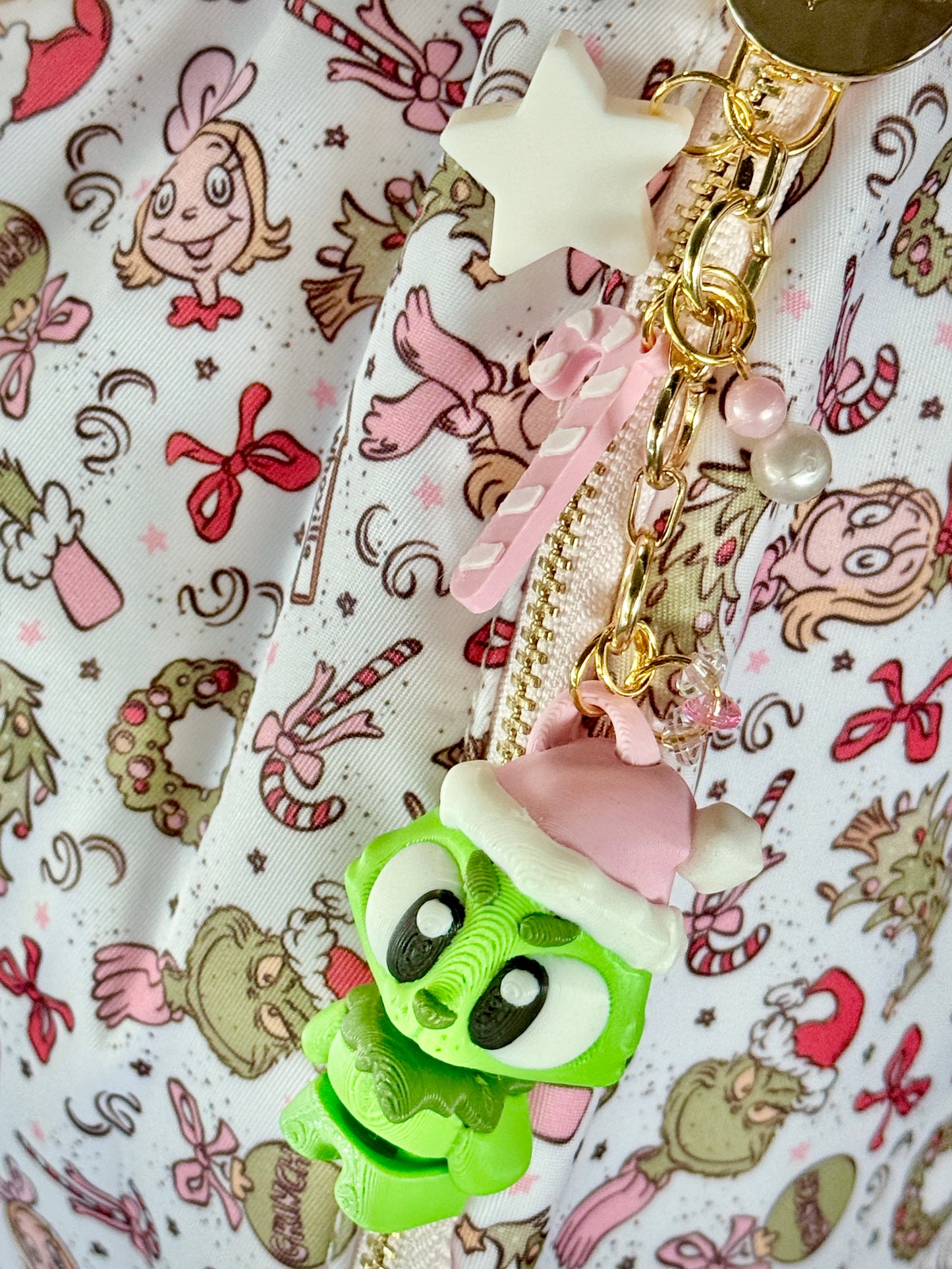 Grinchy Charm Keychain