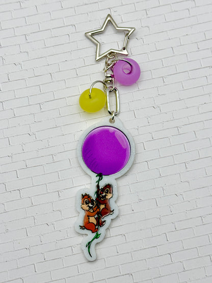 Nutty Duo  Balloon Keychain