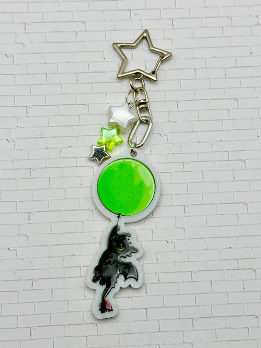 Night Dragon Balloon Keychain