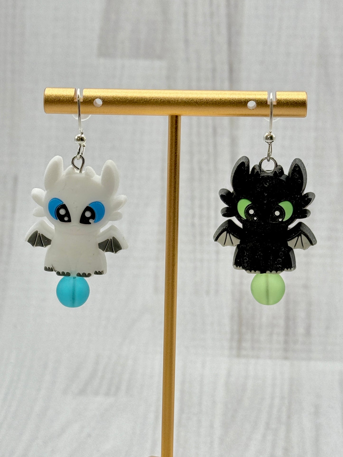 Night & Light Soul Dragon Earrings