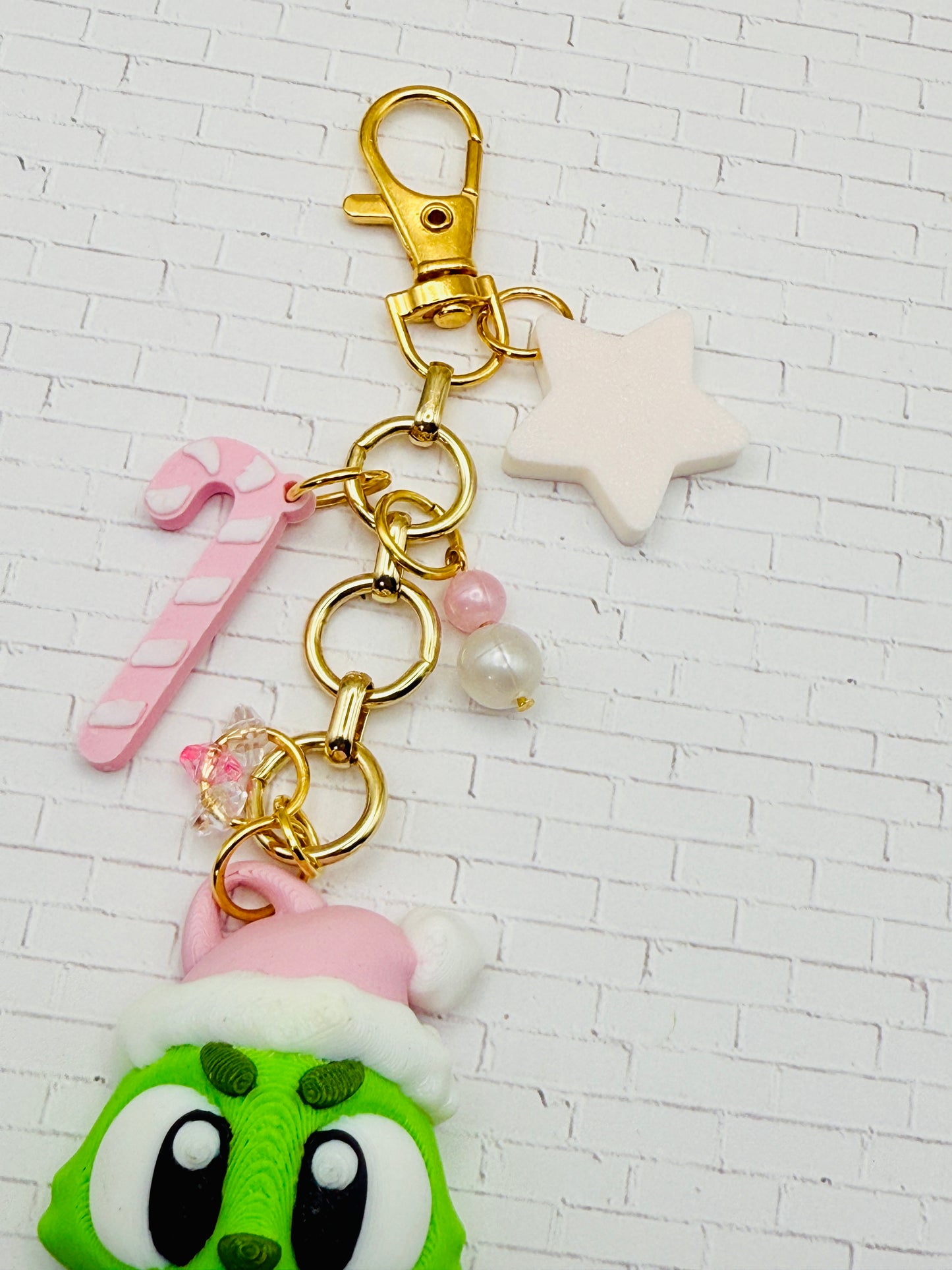 Grinchy Charm Keychain