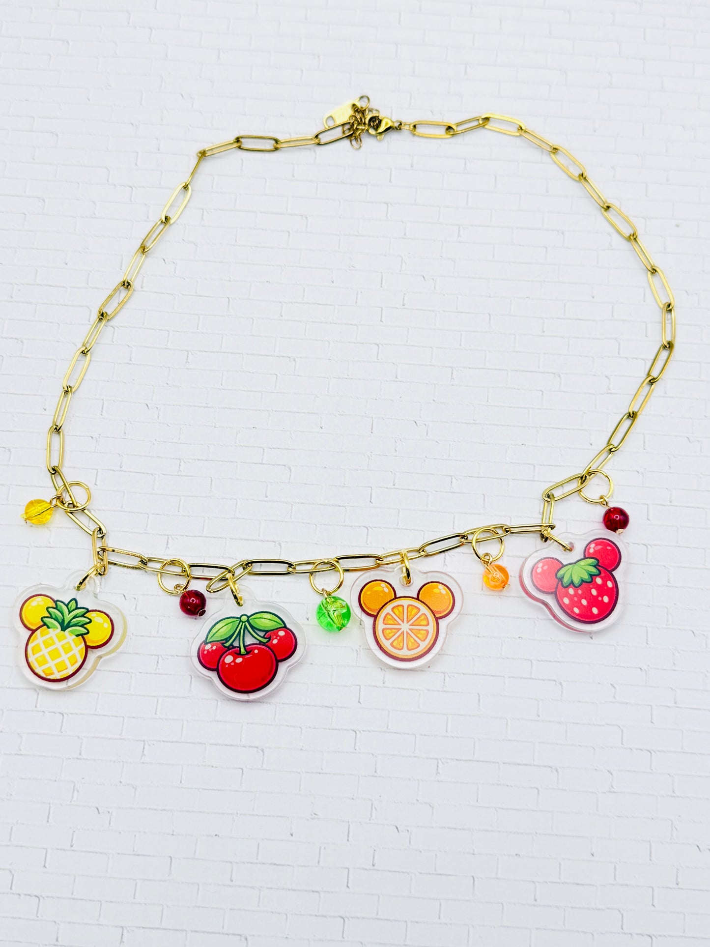 Fruit Mouse Charm Necklace