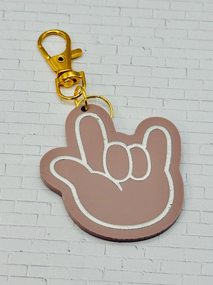 ILY Engraved Bag Charm