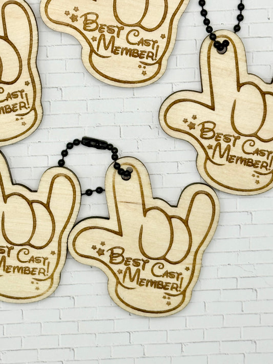 Best Cast Member Keychain 5-Pack