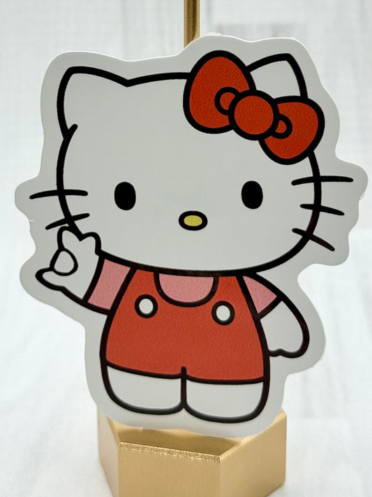 Bow Kitty ILY Sticker