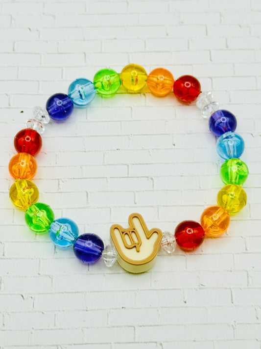 Rainbow ILY Bracelet