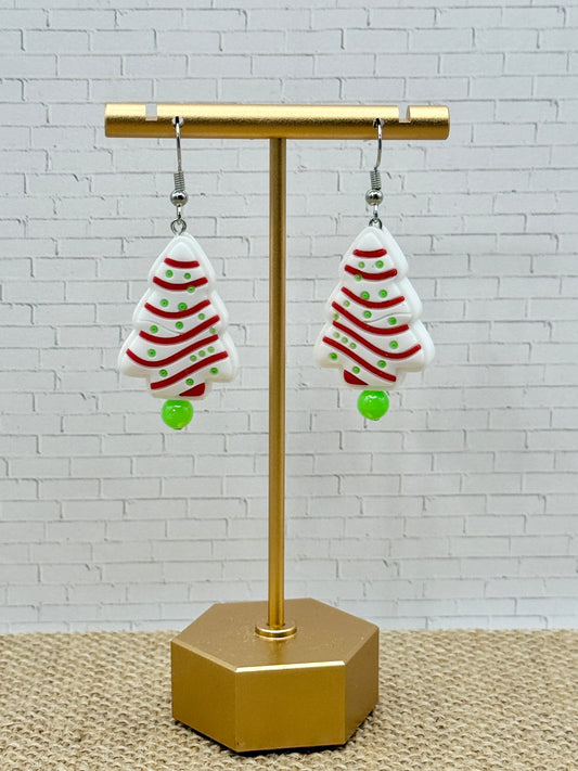 Holiday Tree Cake Earrings