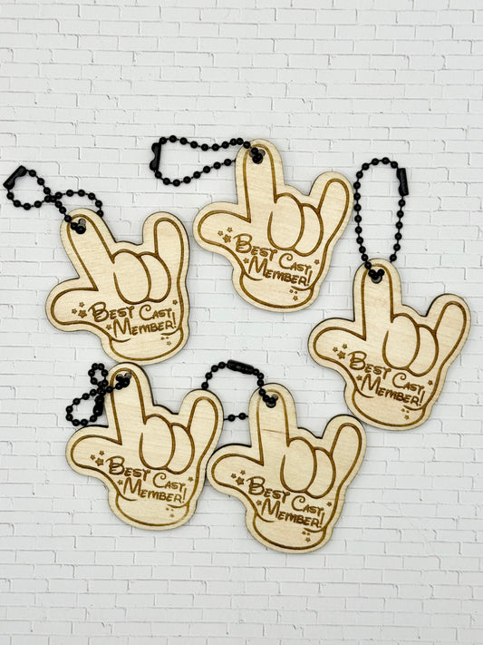Best Cast Member Keychain 5-Pack