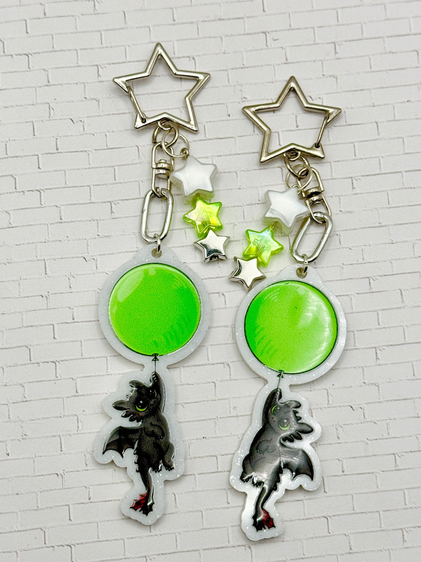 Night Dragon Balloon Keychain