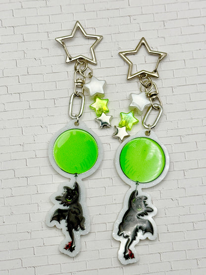 Night Dragon Balloon Keychain