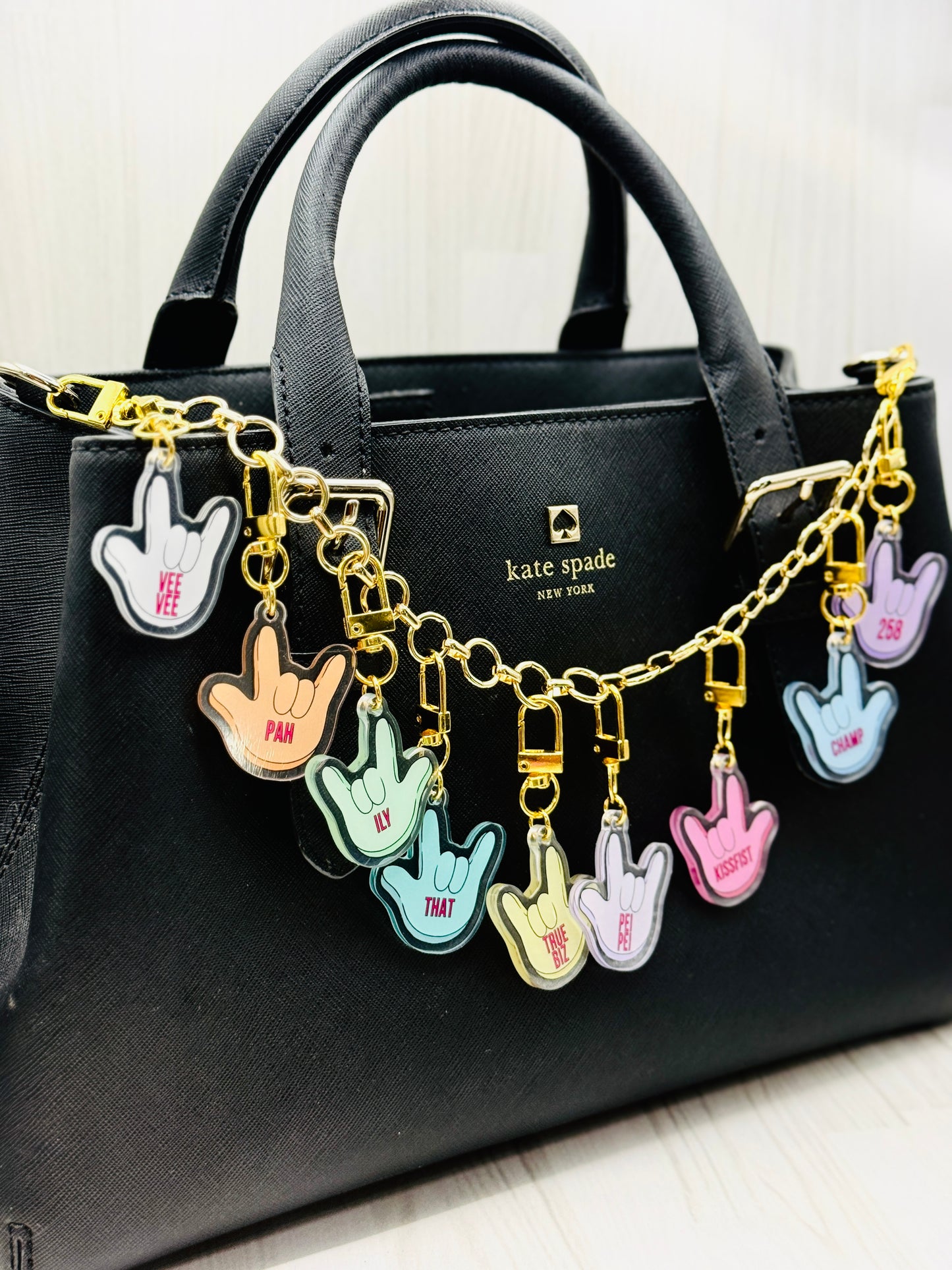 ILY Slang Bag Charms