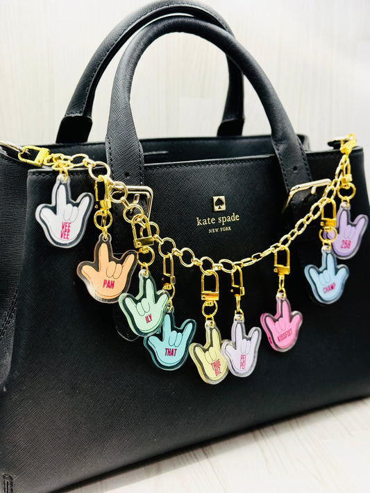 ILY Slang Bag Charms