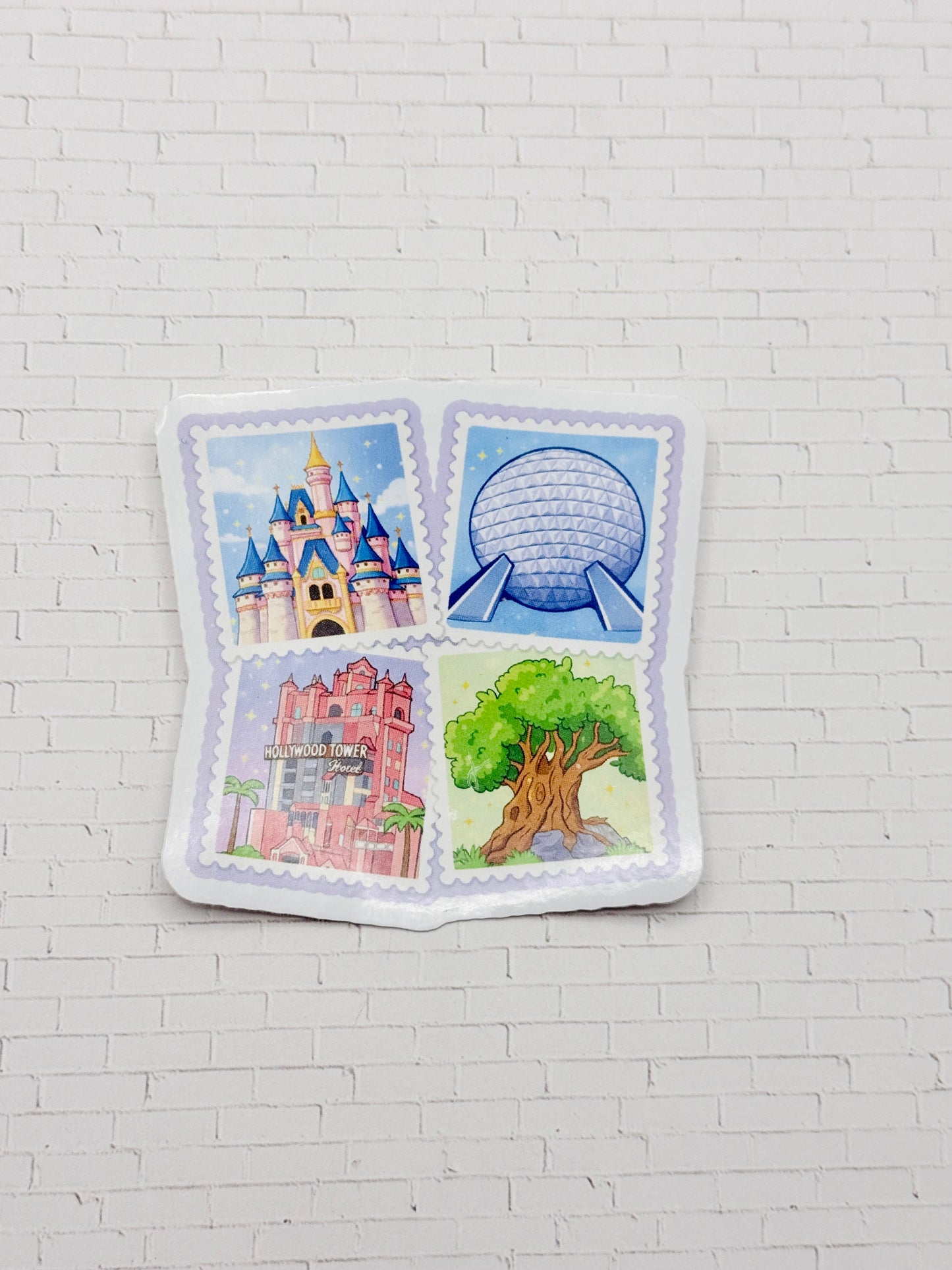 Four Parks Stamp Sticker
