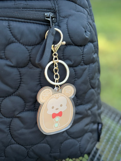 Gingerbread Peppermint Keychains