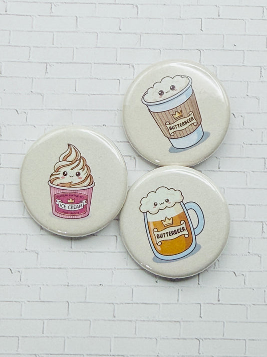 Wizard Drink & Ice Cream Inspired Kawaii Pins