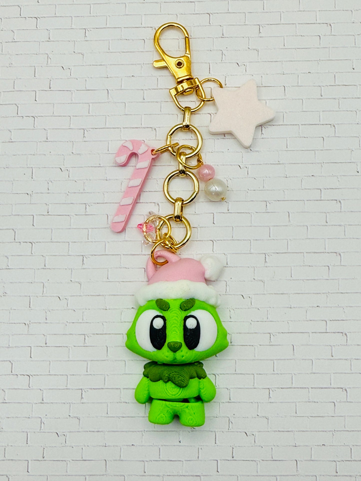 Grinchy Charm Keychain