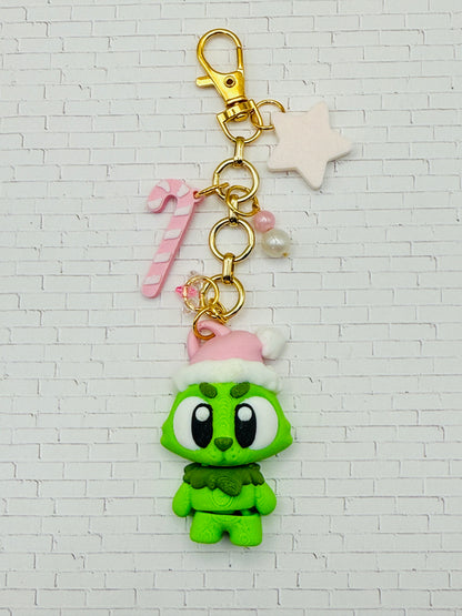 Grinchy Charm Keychain
