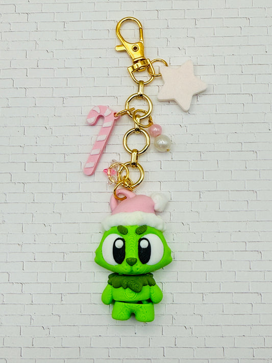 Grinchy Charm Keychain