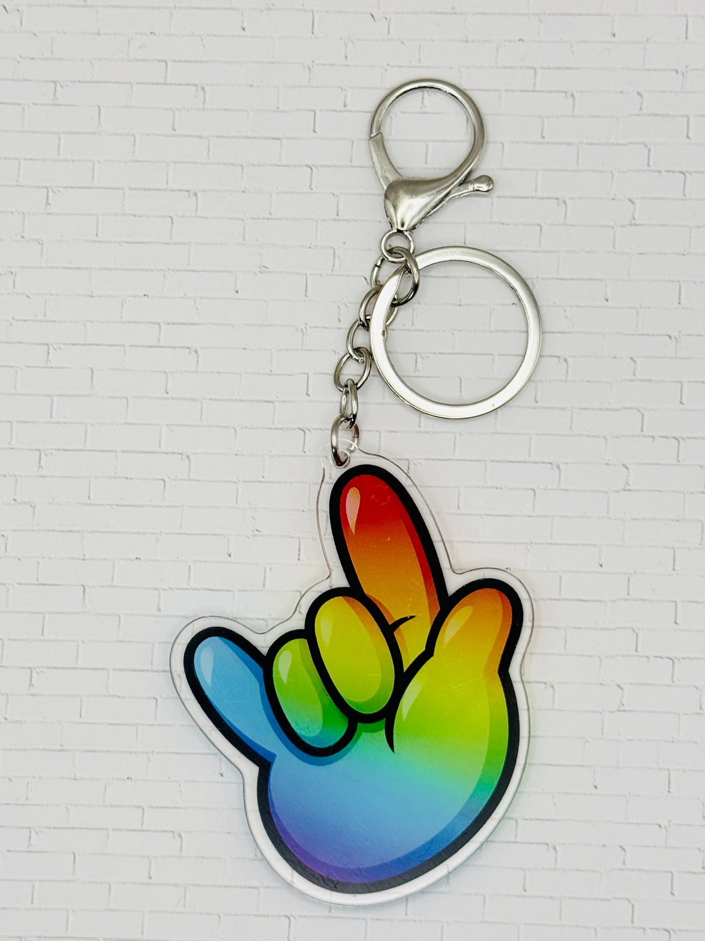 Ily Deaf Pride Keychain