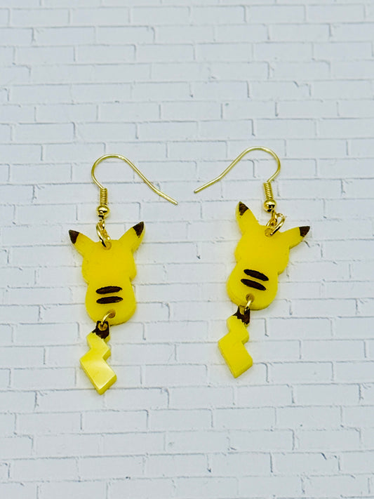 Pikachu Acrylic Dangle Earrings