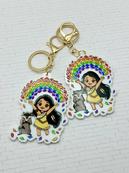 Colors of Pride Keychain