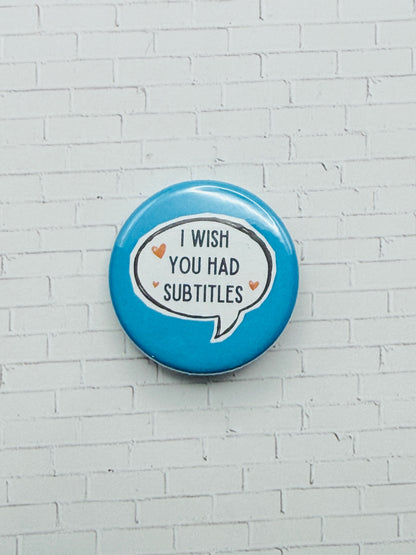 Deaf Awareness Speech Bubble Pins