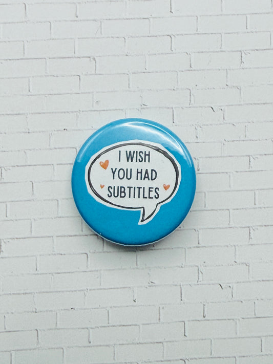 Deaf Awareness Speech Bubble Pins