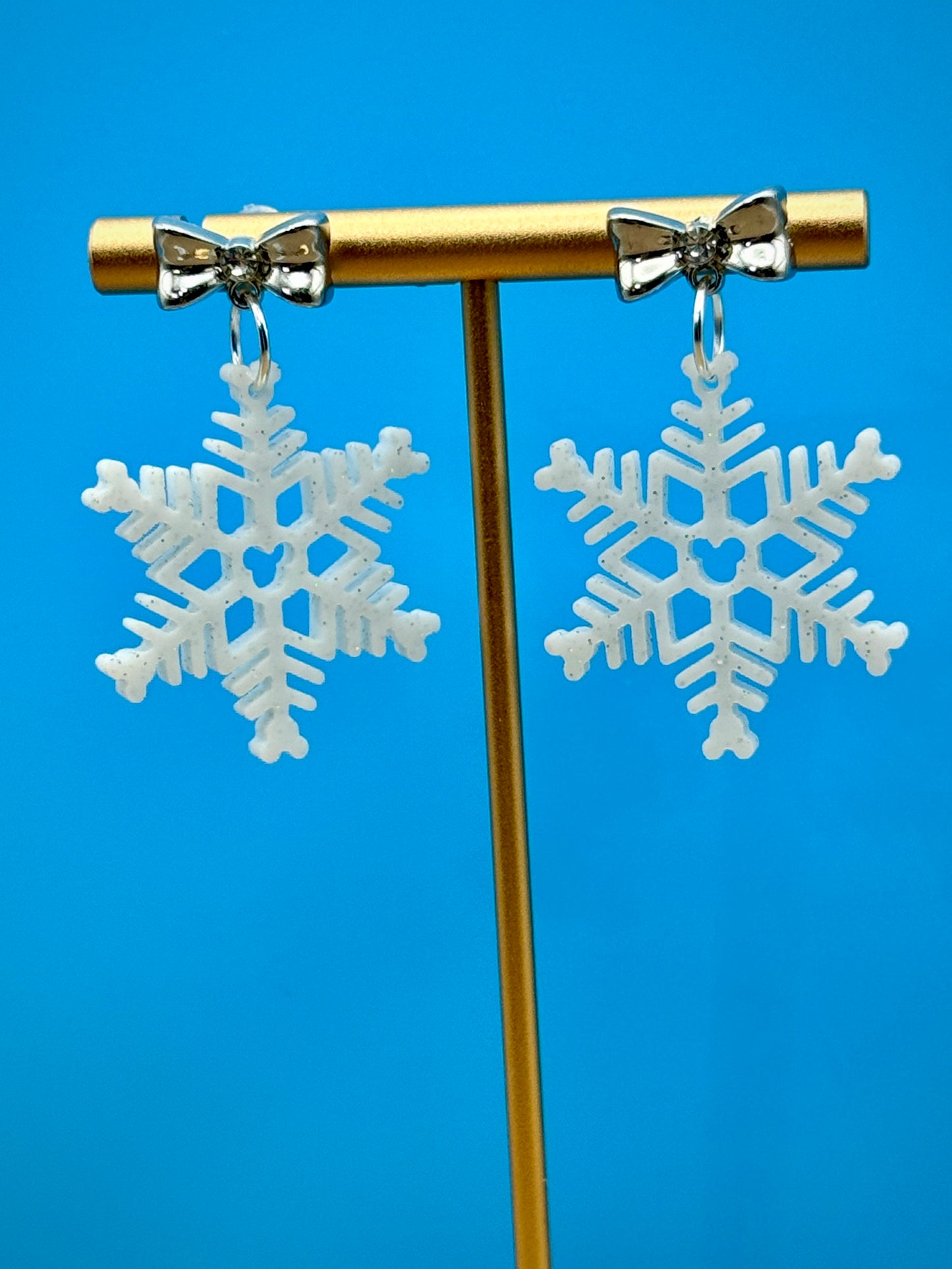 Magical Mouse Snowflake Earrings