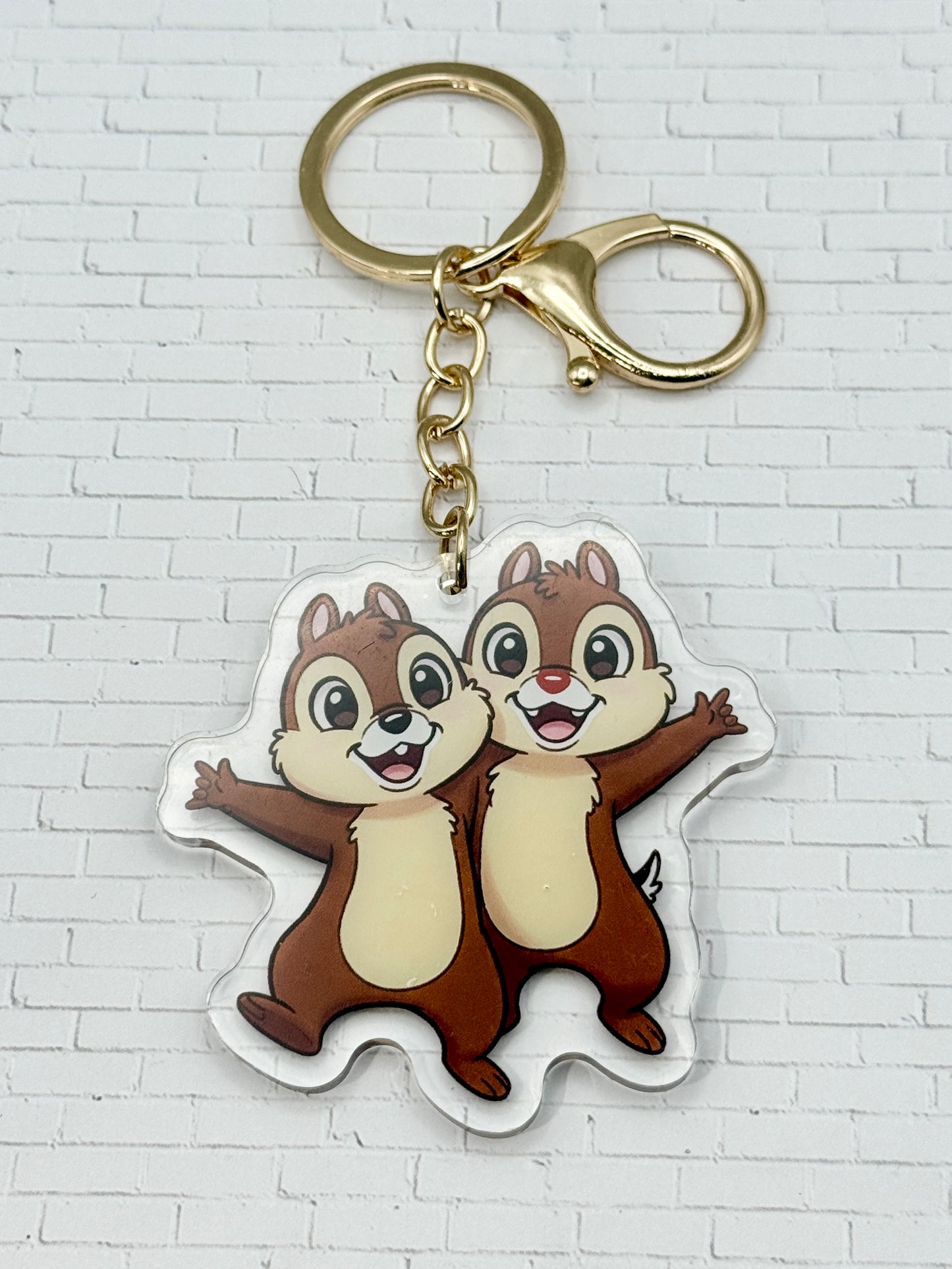 Nutty Duo ILY Keychain