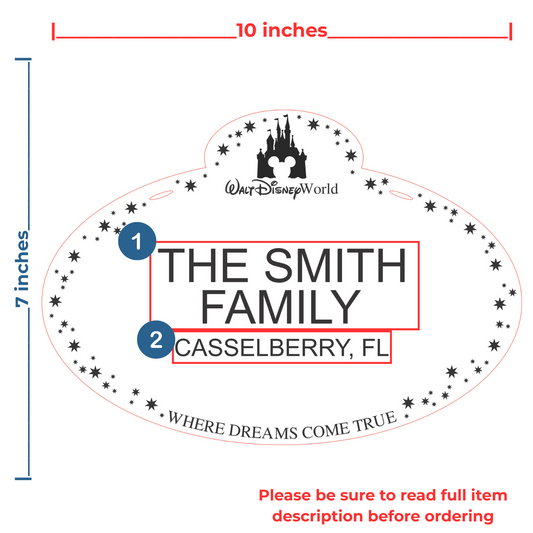 Personalized Magical Stroller Sign – Walt Disney World