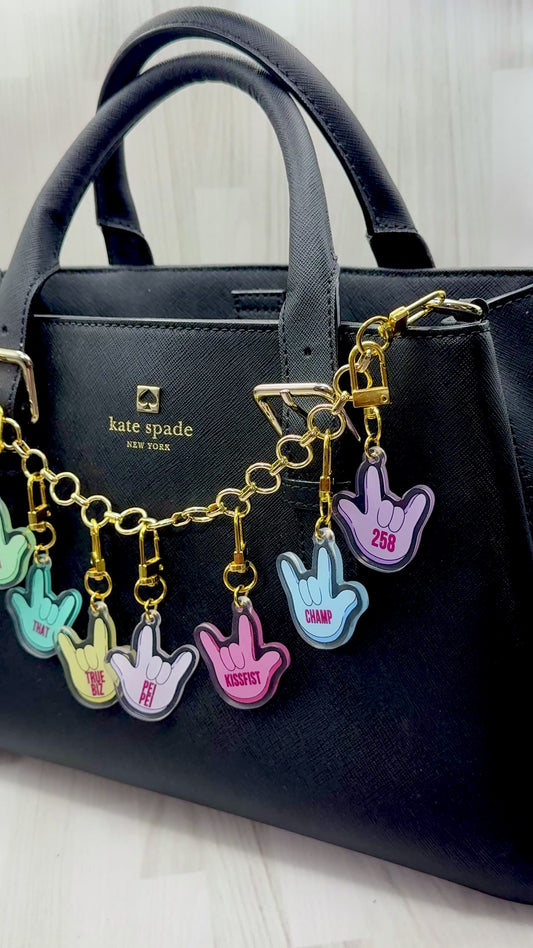 ILY Slang Bag Charms