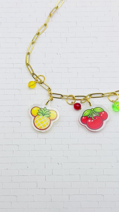 Fruit Mouse Charm Necklace