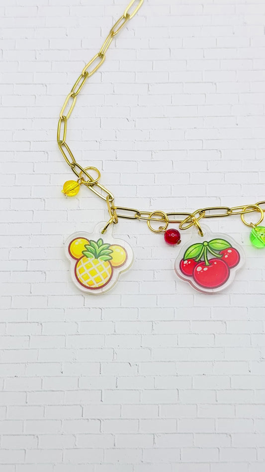 Fruit Mouse Charm Necklace